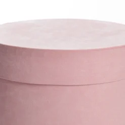 Deluxe Pink Suede Round Giftbox Gift Wrap, Boxes, Bags & Tags|