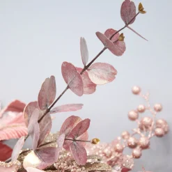 Dusky Pink Round Leaf Eucalyptus Dollar Gum Spray Christmas Sprays|
