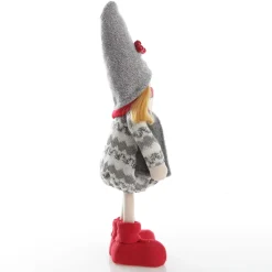 Elsa Cute Christmas Dress up Ornament in Grey Knit Dress Christmas Figurines|