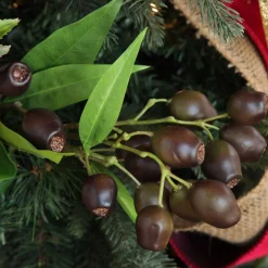 Eucalyptus Brown Gumnut Branch Spray Christmas Sprays|