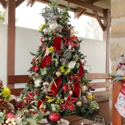 Eucalyptus Brown Gumnut Branch Spray Christmas Sprays|