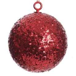 Extra Large Red Sequin Christmas Bauble Decorative Christmas Baubles|