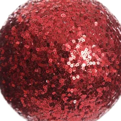 Extra Large Red Sequin Christmas Bauble Decorative Christmas Baubles|