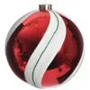 Extra Large Red Swirl Candy Cane Christmas Bauble Decorative Christmas Baubles|