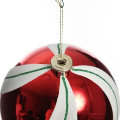 Extra Large Red Swirl Candy Cane Christmas Bauble Decorative Christmas Baubles|