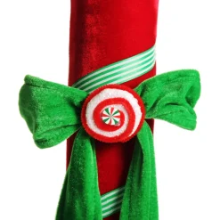 Extra Large Red Velvet Candy Cane Decoration Christmas Tree Decorations|