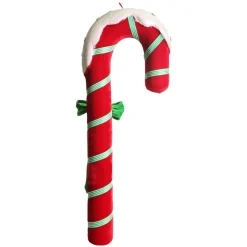 Extra Large Red Velvet Candy Cane Decoration Christmas Tree Decorations|