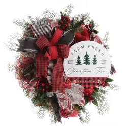 Farm Fresh Christmas Wreath Plaque Diy Wreaths|