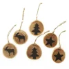Farmhouse Tree Decorations - Set of 6 Christmas Tree Decorations|