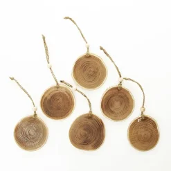 Farmhouse Tree Decorations - Set of 6 Christmas Tree Decorations|