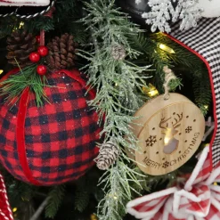 Frosted Pine with Pinecones Hanging Spray Christmas Sprays|
