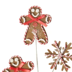 Gingerbread Man Christmas Pick Christmas Tree Picks|
