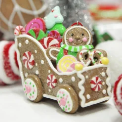 Gingerbread Man in Car Christmas Tree Decoration Christmas Tree Decorations|
