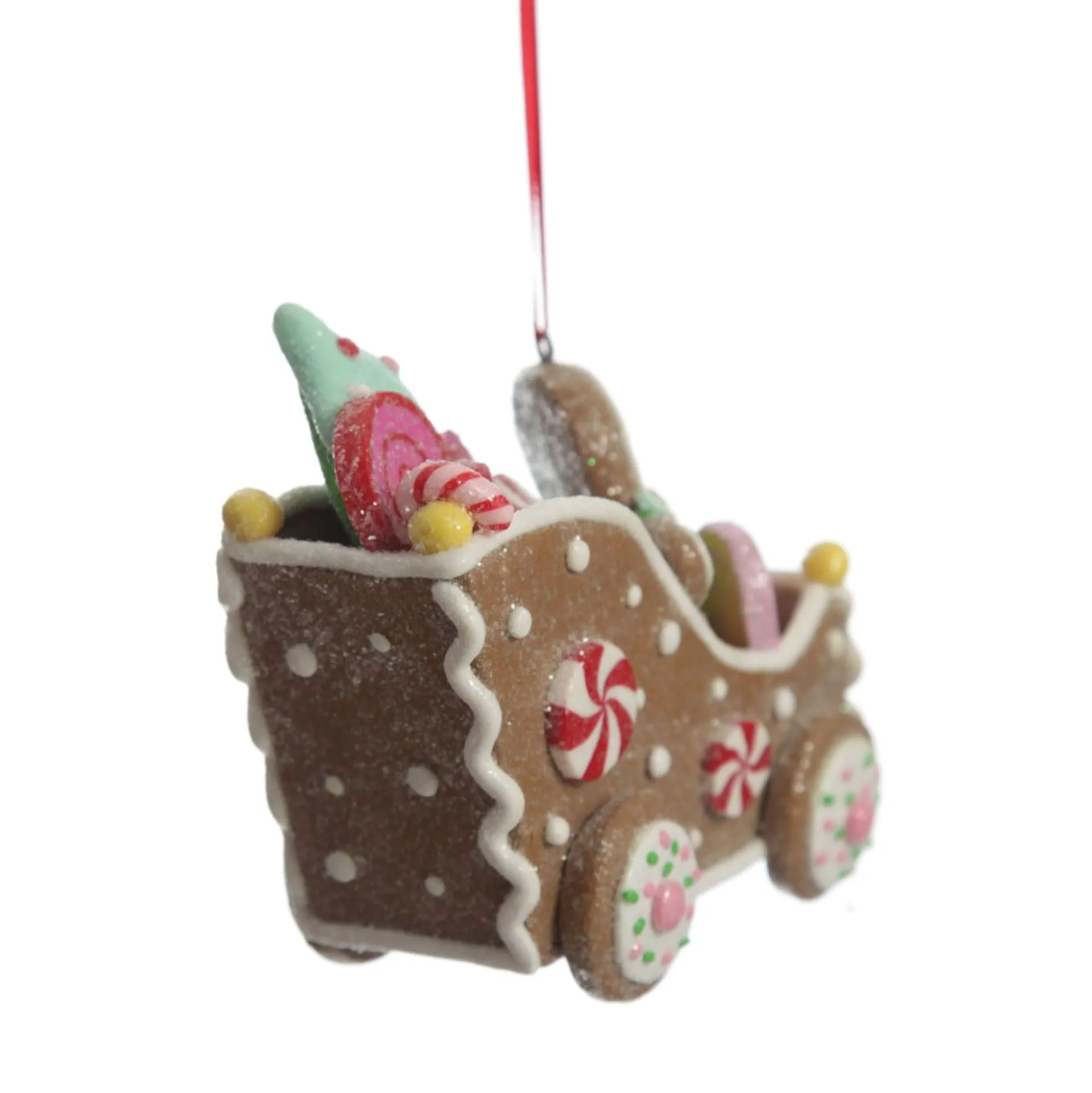 Gingerbread Man in Car Christmas Tree Decoration Christmas Tree Decorations|