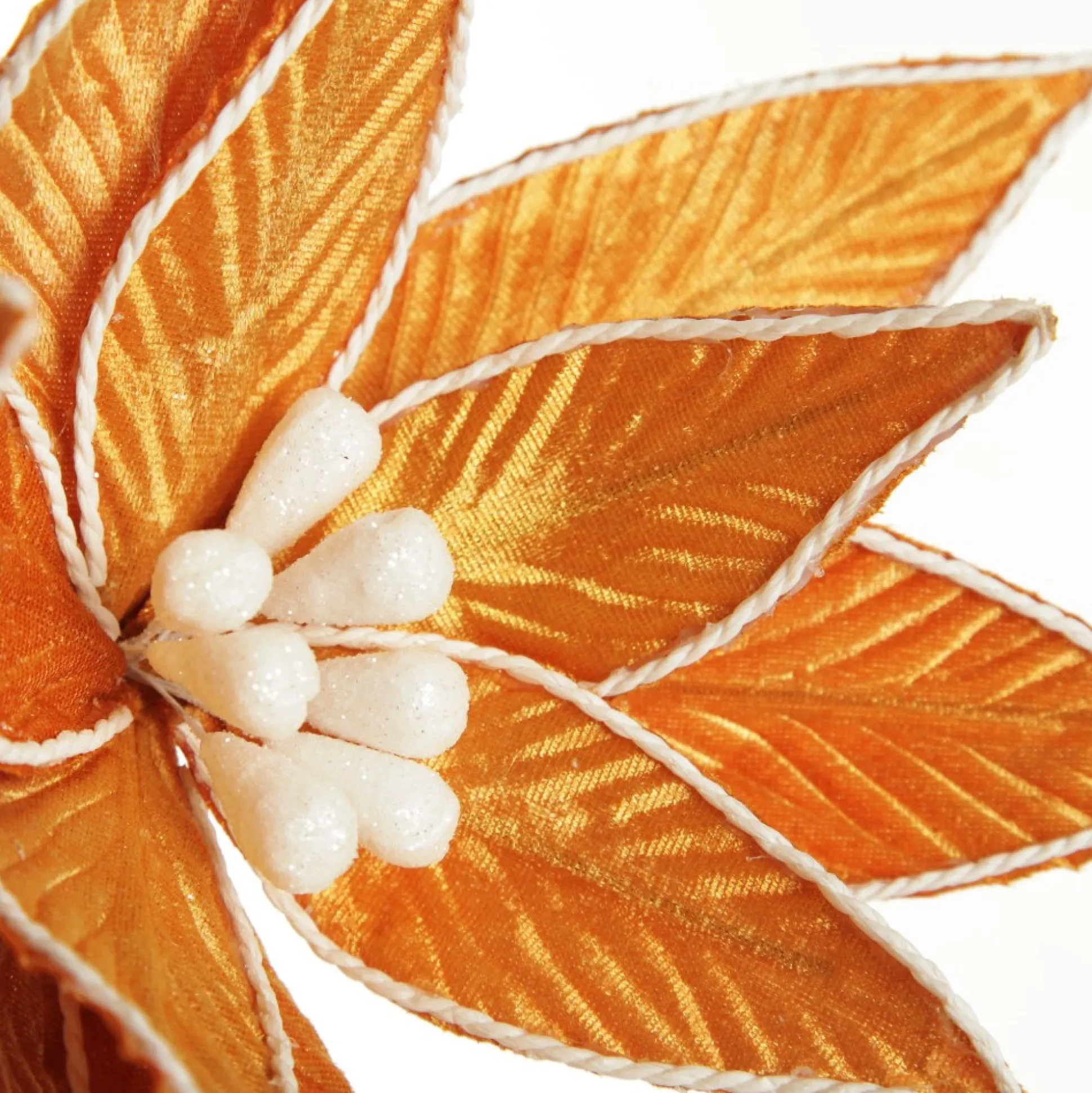 Gingerbread Poinsettia Flower Stem Christmas Flowers|