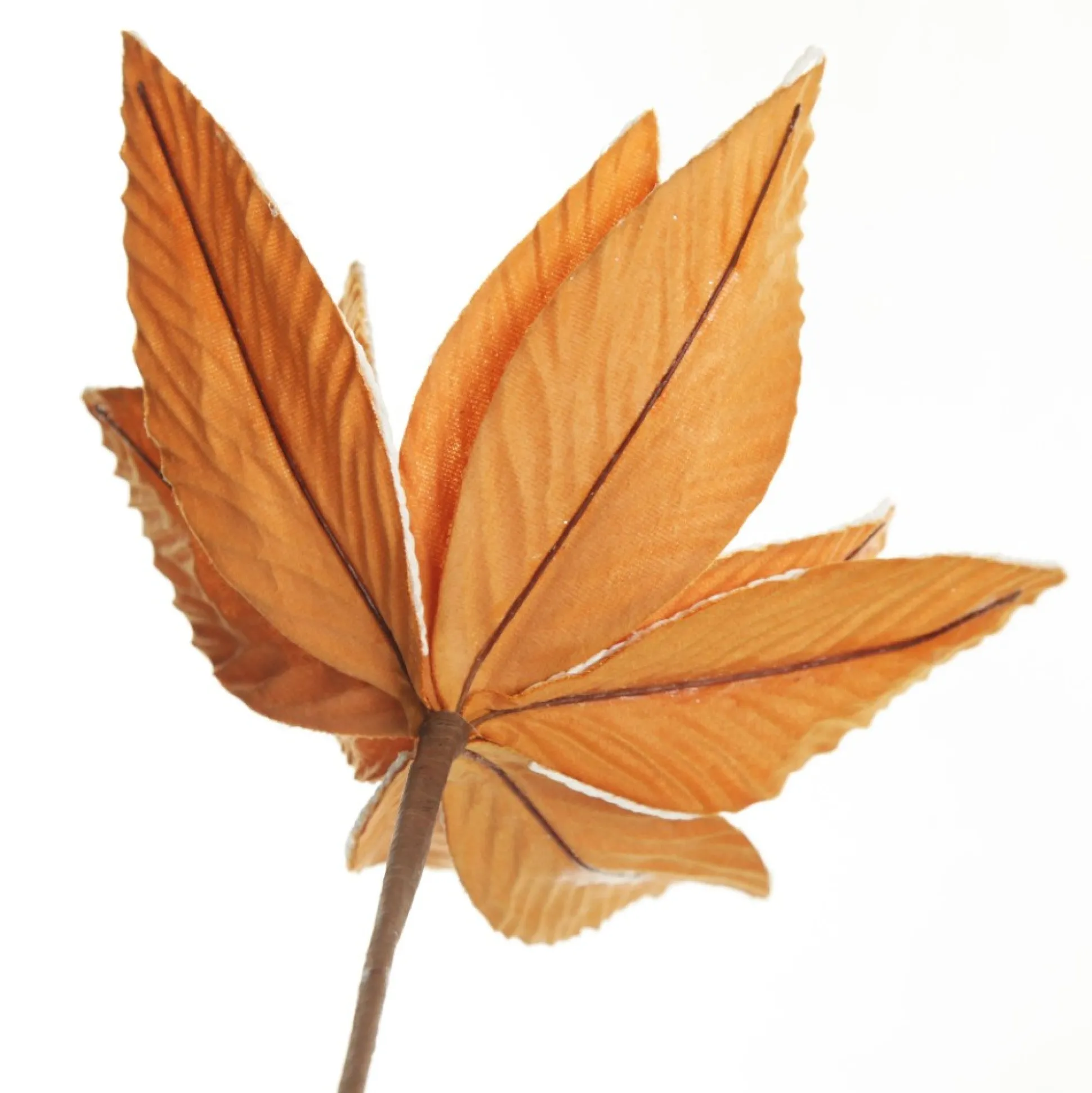 Gingerbread Poinsettia Flower Stem Christmas Flowers|