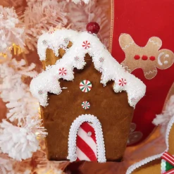 Gingerbread Velvet House Christmas Tree Decoration Christmas Tree Decorations|