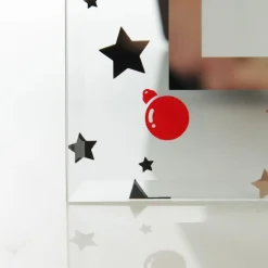 Glass Christmas Photo Frame - Stars and Baubles Photo Gifts|