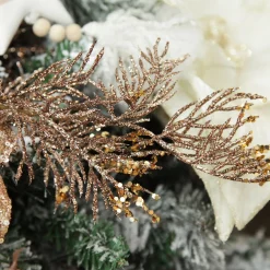 Glittered Copper Branch Spray Christmas Sprays|