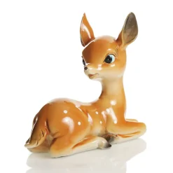 Glossy Retro Bambi Christmas Ornaments - Set of 2 Christmas Birds And Animals|