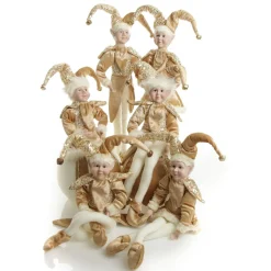 Gold Elf Standing Christmas Ornament Christmas Elves And Fairies|