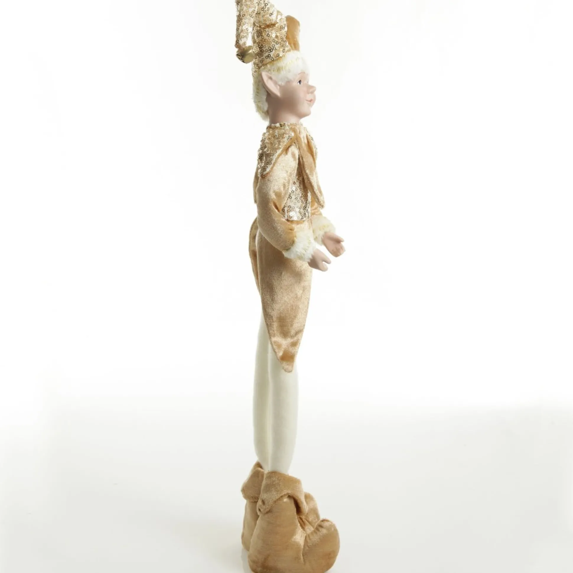 Gold Elf Standing Christmas Ornament Christmas Elves And Fairies|
