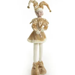 Gold Elf Standing Christmas Ornament Christmas Elves And Fairies|