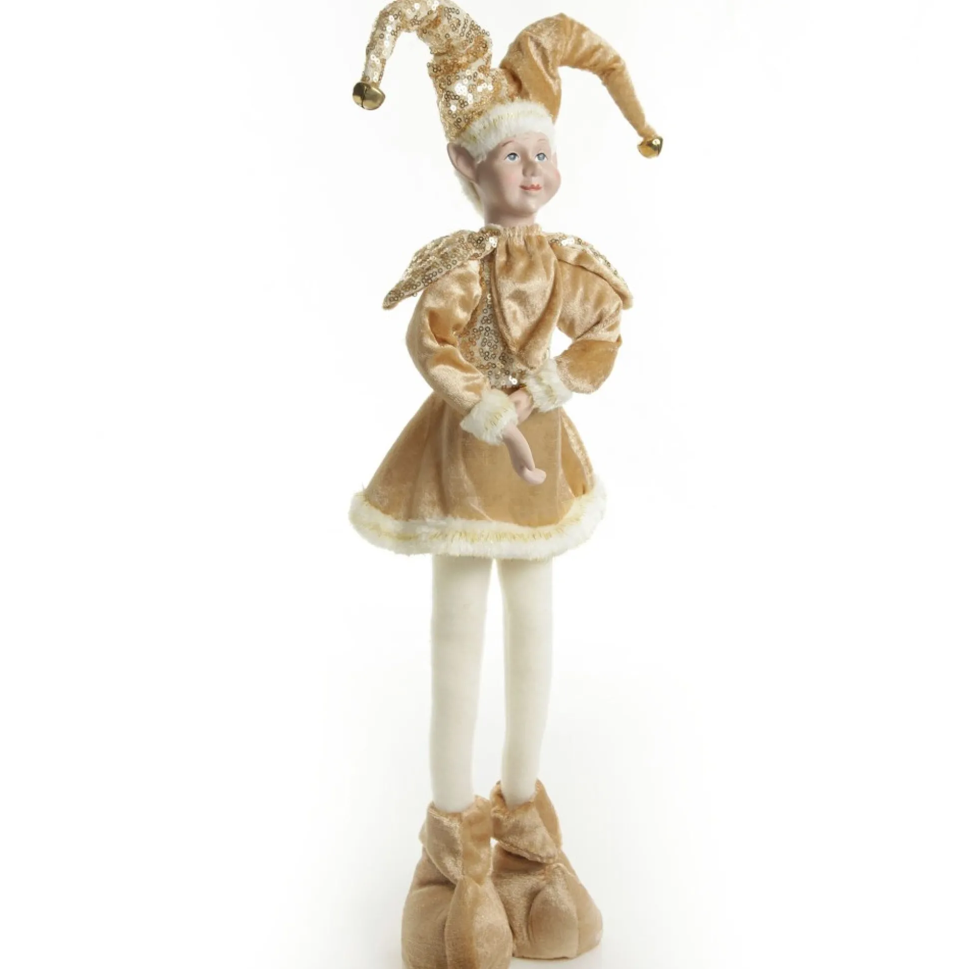 Gold Elf Standing Christmas Ornament Christmas Elves And Fairies|