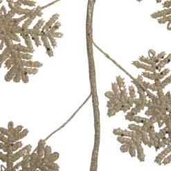 Gold Glitter Snowflake Christmas Spray Christmas Tree Picks|