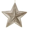 Gold Hollow Glitter Star Snowflakes And Stars|