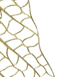 Gold Mesh Palm Leaf Christmas Sprays|