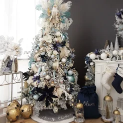 Gold Mesh Wired Christmas Ribbon Garland Tree Garlands|