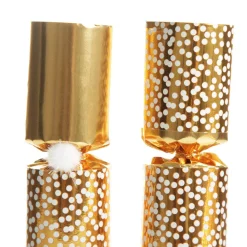 Gold Snowflake Christmas Bon Bons - Pack of 10 Christmas Bon Bons|