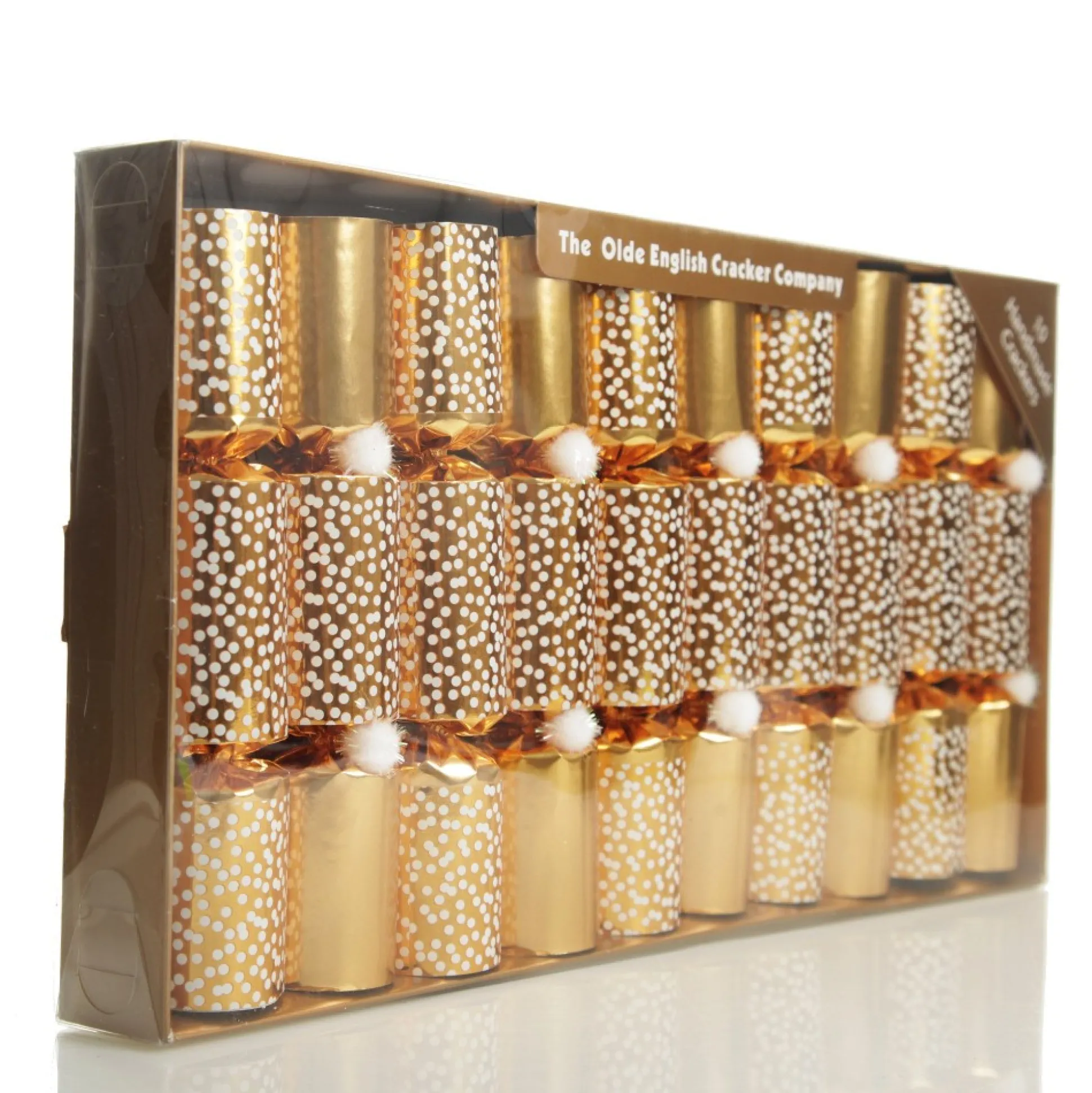 Gold Snowflake Christmas Bon Bons - Pack of 10 Christmas Bon Bons|