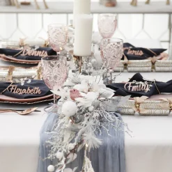 Gold Star Star Napkin Rings - Pack of 4 Christmas Table Decor|