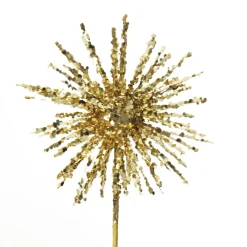 Gold Starburst Sparkle Pick Christmas Tree Picks|