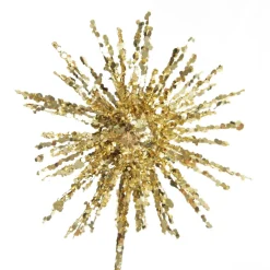 Gold Starburst Sparkle Pick Christmas Tree Picks|