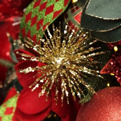 Gold Starburst Sparkle Pick Christmas Tree Picks|