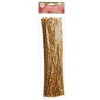 Gold Tinsel Chenille Stem Pipe Cleaners - Pack of 45 Christmas Craft Supplies|