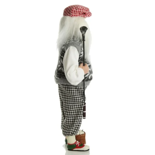 Golfing Santa Christmas Ornament Christmas Figurines|
