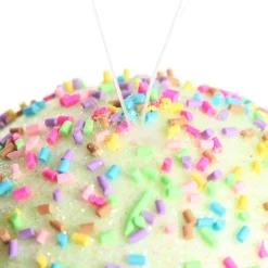 Green Glitter Christmas Bauble with Sprinkles Decorative Christmas Baubles|