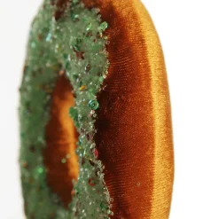 Green Iced Velvet Donut Christmas Tree Decoration Christmas Tree Decorations|