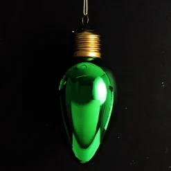 Green Light Bulb Hanging Christmas Decoration Christmas Tree Decorations|