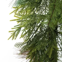 Green Mixed Leaf Christmas Teardrop Swag Christmas Wreaths|