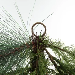 Green Mixed Leaf Christmas Teardrop Swag Christmas Wreaths|