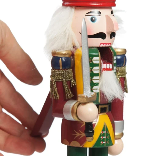 Green Nutcracker with Sword Christmas Ornament - Large Christmas Nutcrackers|