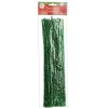 Green Tinsel Chenille Stem Pipe Cleaners - Pack of 45 Christmas Craft Supplies|