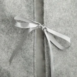 Grey and White Fur Christmas Tree Skirt Christmas Tree Skirts|