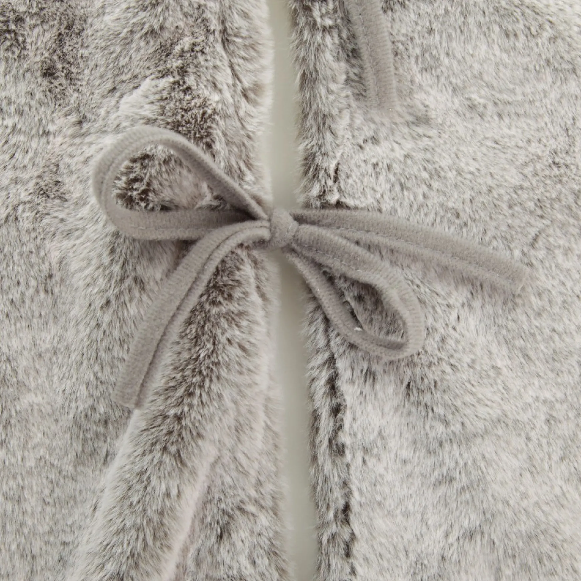 Grey Faux Fur Tree Skirt Christmas Tree Skirts|
