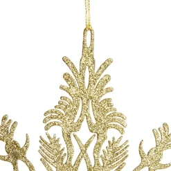 Intricate Gold Hanging Snowflake Decoration Snowflakes And Stars|